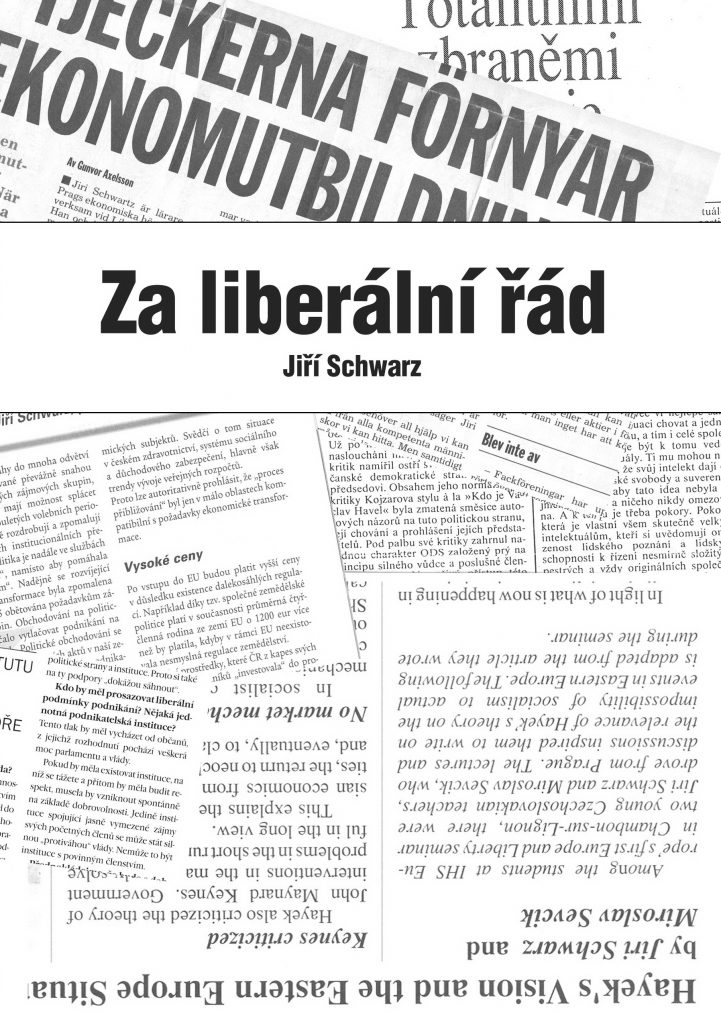 Book Cover: Schwarz, J. (2003): Za liberální řád