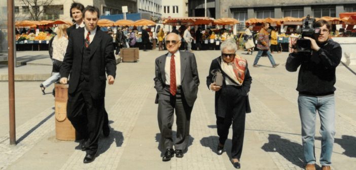 Milton a Rose Friedmanovi v Praze, 1997